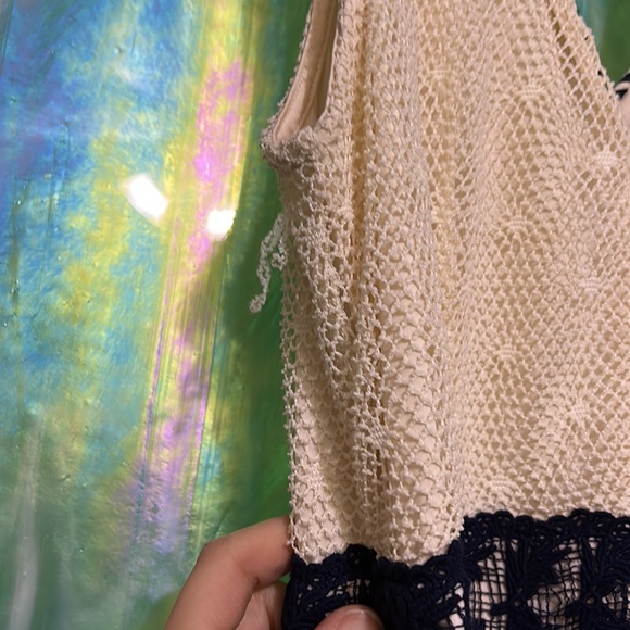 Ryu midi cream lace dress size large - Picture 5 of 7